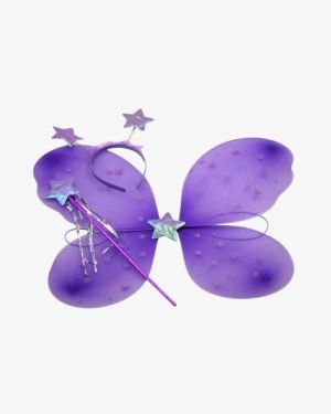Butterfly Purple Wings Boppers & Wand Set
