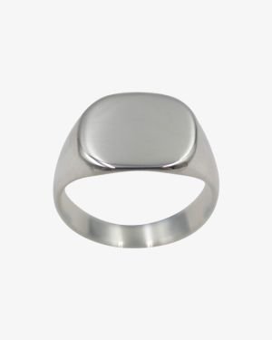 Gents Plain Silver Signet Ring