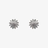 Silver Clear CZ Stud Earrings