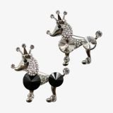 Venetti Diamante Dog Brooch
